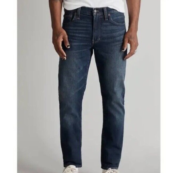 Madewell Jeans Mens 32X30 (32X 27) Slim Fit Medium Wash Straight Leg Classic - Picture 1 of 9